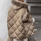 💥Winterschlussverkauf👉🔥Damen Midi parka with knitted sleeves❄️💝