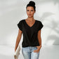 ✨Heißer Verkauf 50% Rabatt👚Lässiges Kurzarm-Elegant V-Ausschnitt-Twist-Shirt