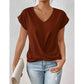 ✨Heißer Verkauf 50% Rabatt👚Lässiges Kurzarm-Elegant V-Ausschnitt-Twist-Shirt