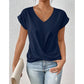 ✨Heißer Verkauf 50% Rabatt👚Lässiges Kurzarm-Elegant V-Ausschnitt-Twist-Shirt